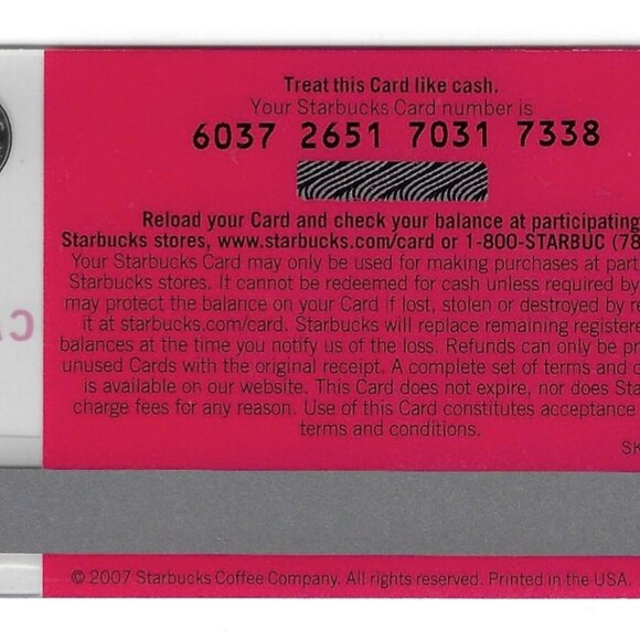 Starbucks Card 2007 PAUL McCARTNEY Collectible Cards Original Logo - Picture 3 of 3